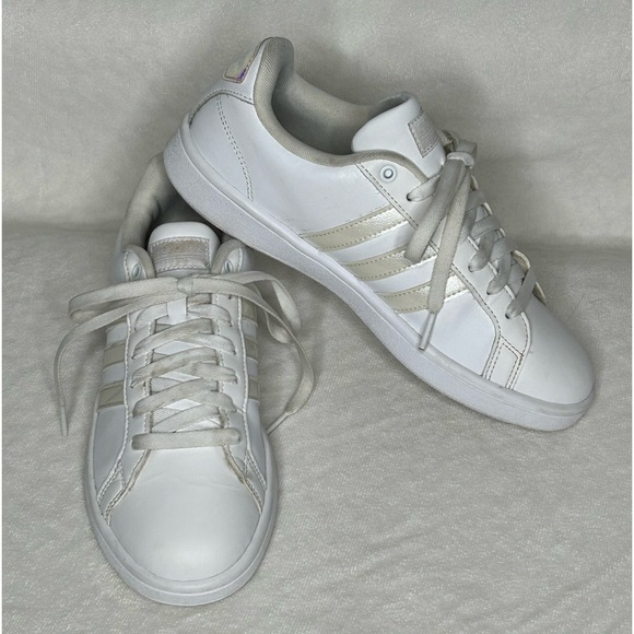adidas Shoes - Adidas neo white memory foam sneakers size 8